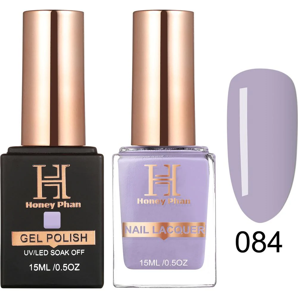 Honey's Nail Secret Duo - UV/LED Soak Off Gel Polish 0.5 oz. + Nail Lacquer 0.5 oz. - #HP 084