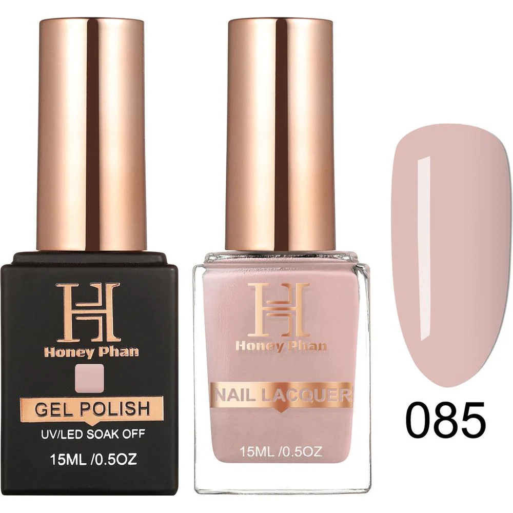 Honey's Nail Secret Duo - UV/LED Soak Off Gel Polish 0.5 oz. + Nail Lacquer 0.5 oz. - #HP 085