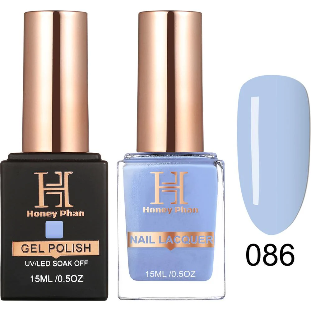 Honey's Nail Secret Duo - UV/LED Soak Off Gel Polish 0.5 oz. + Nail Lacquer 0.5 oz. - #HP 086
