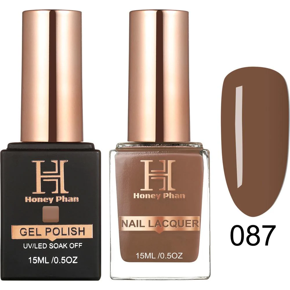 Honey's Nail Secret Duo - UV/LED Soak Off Gel Polish 0.5 oz. + Nail Lacquer 0.5 oz. - #HP 087