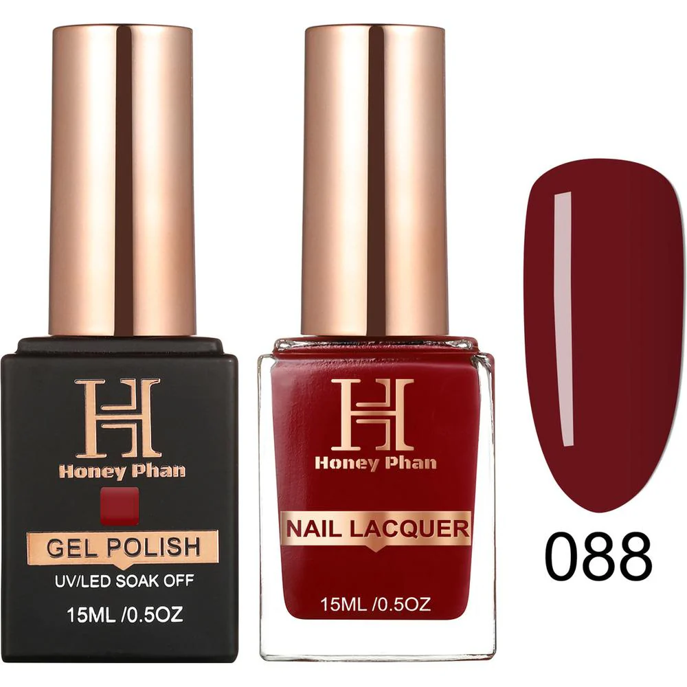 Honey's Nail Secret Duo - UV/LED Soak Off Gel Polish 0.5 oz. + Nail Lacquer 0.5 oz. - #HP 088