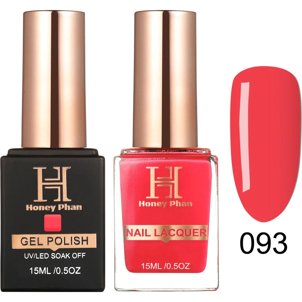 Honey's Nail Secret Duo - UV/LED Soak Off Gel Polish 0.5 oz. + Nail Lacquer 0.5 oz. - #HP 093