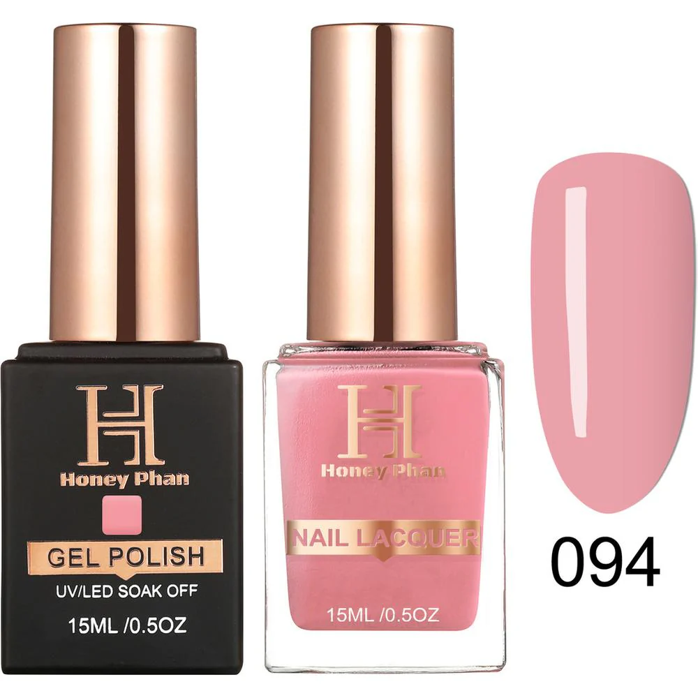 Honey's Nail Secret Duo - UV/LED Soak Off Gel Polish 0.5 oz. + Nail Lacquer 0.5 oz. - #HP 094