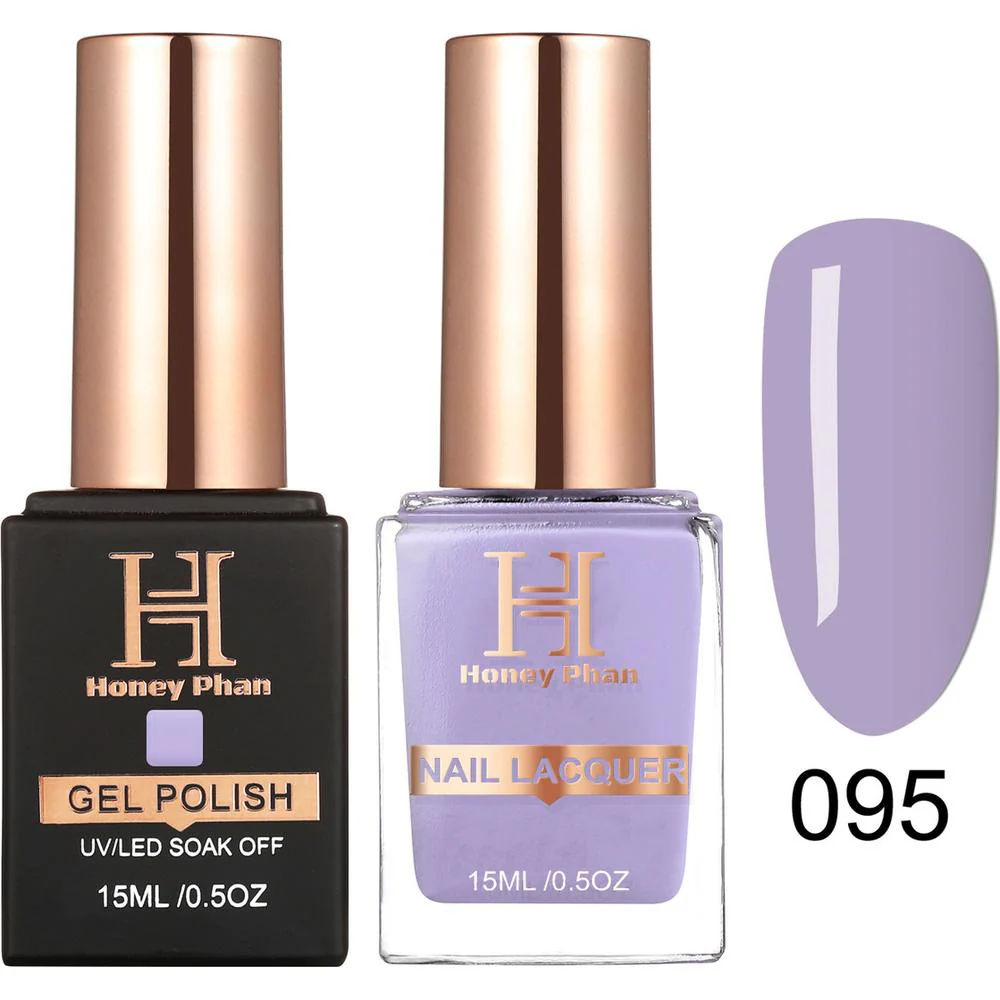 Honey's Nail Secret Duo - UV/LED Soak Off Gel Polish 0.5 oz. + Nail Lacquer 0.5 oz. - #HP 095