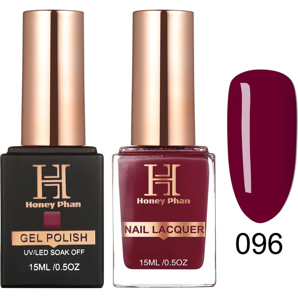 Honey's Nail Secret Duo - UV/LED Soak Off Gel Polish 0.5 oz. + Nail Lacquer 0.5 oz. - #HP 096