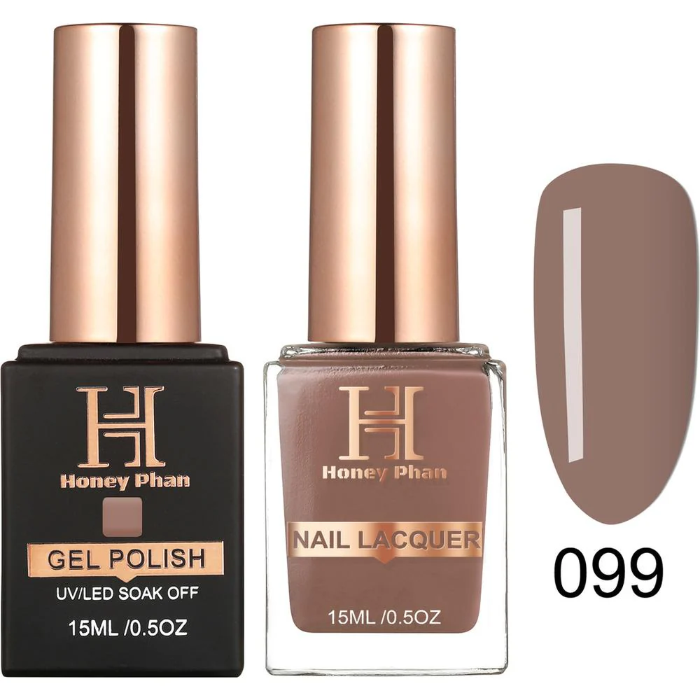 Honey's Nail Secret Duo - UV/LED Soak Off Gel Polish 0.5 oz. + Nail Lacquer 0.5 oz. - #HP 099