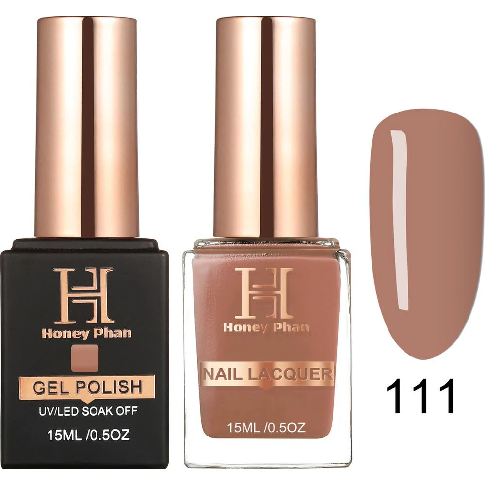 Honey's Nail Secret Duo - UV/LED Soak Off Gel Polish 0.5 oz. + Nail Lacquer 0.5 oz. - #HP 111