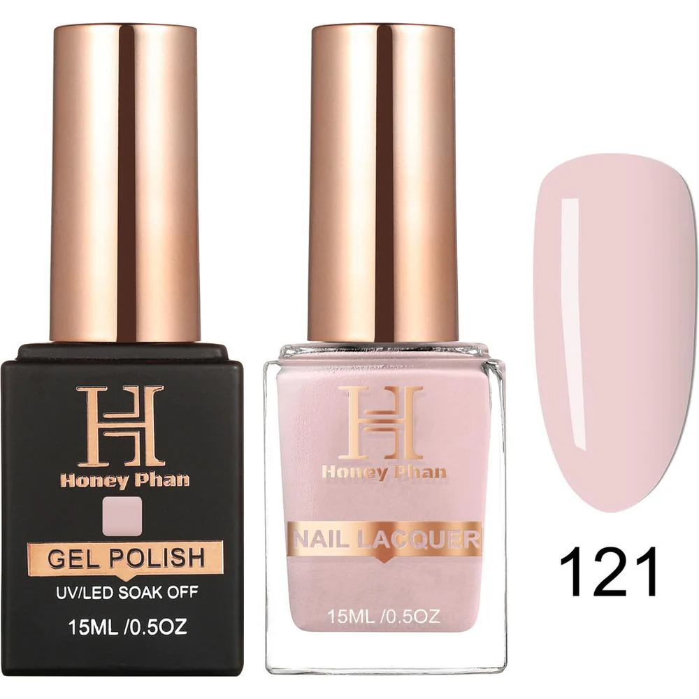 Honey's Nail Secret Duo - UV/LED Soak Off Gel Polish 0.5 oz. + Nail Lacquer 0.5 oz. - #HP 121