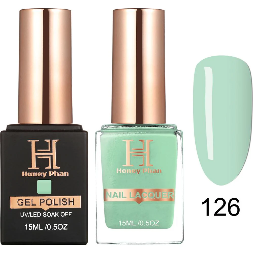 Honey's Nail Secret Duo - UV/LED Soak Off Gel Polish 0.5 oz. + Nail Lacquer 0.5 oz. - #HP 126