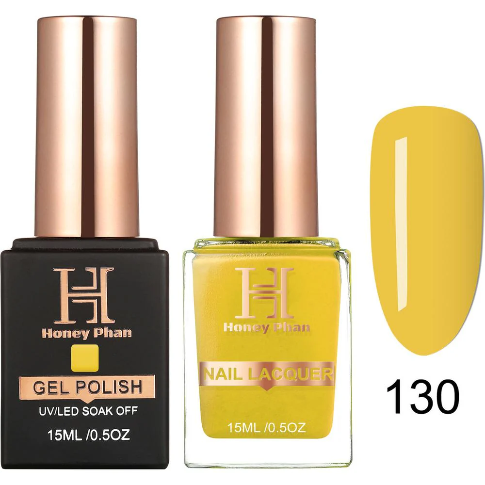 Honey's Nail Secret Duo - UV/LED Soak Off Gel Polish 0.5 oz. + Nail Lacquer 0.5 oz. - #HP 130