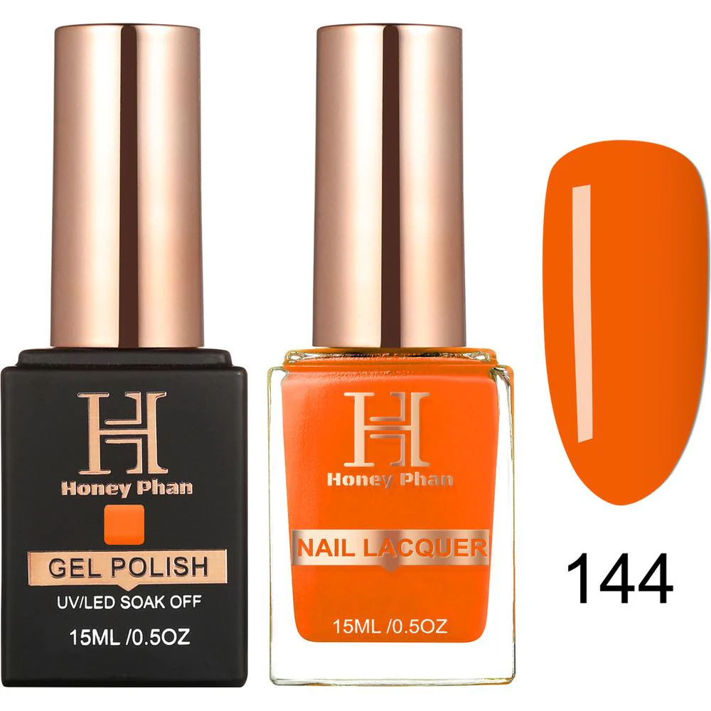 Honey's Nail Secret Duo - UV/LED Soak Off Gel Polish 0.5 oz. + Nail Lacquer 0.5 oz. - #HP 144