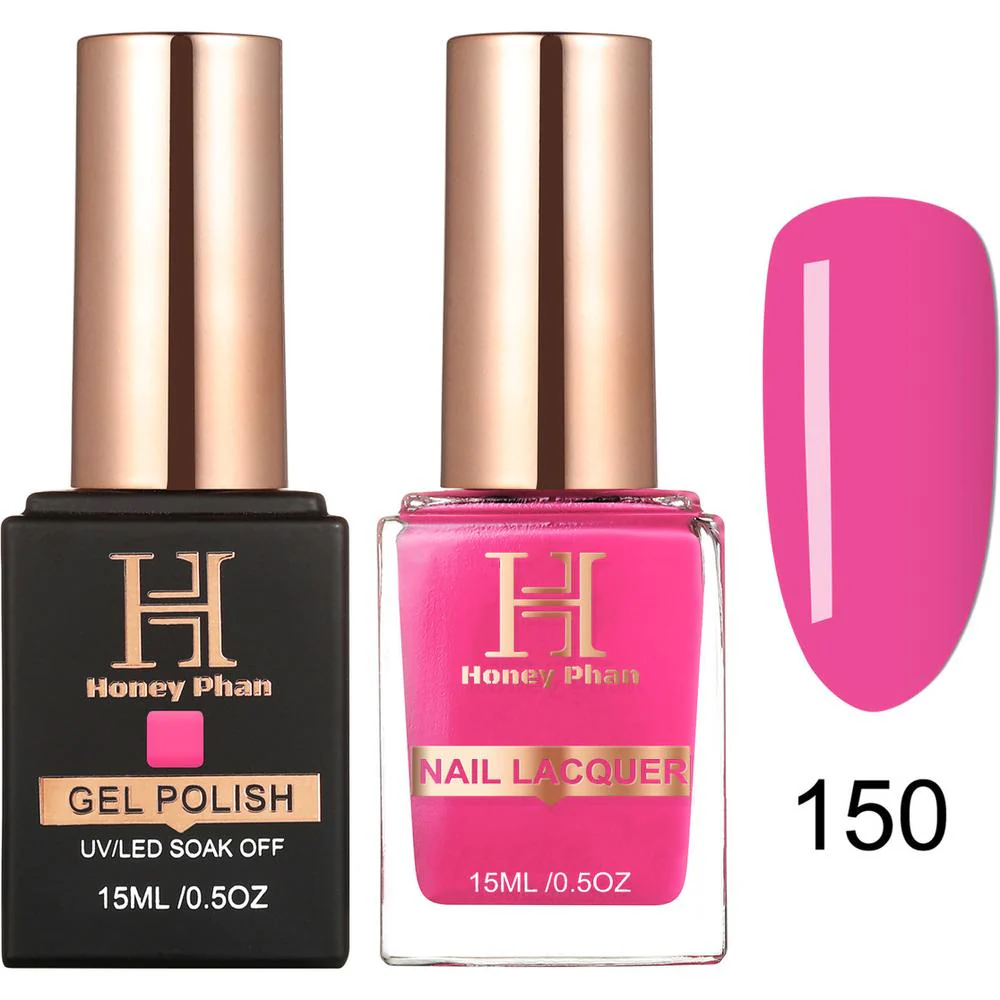Honey's Nail Secret Duo - UV/LED Soak Off Gel Polish 0.5 oz. + Nail Lacquer 0.5 oz. - #HP 150