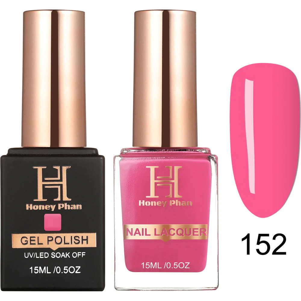 Honey's Nail Secret Duo - UV/LED Soak Off Gel Polish 0.5 oz. + Nail Lacquer 0.5 oz. - #HP 152
