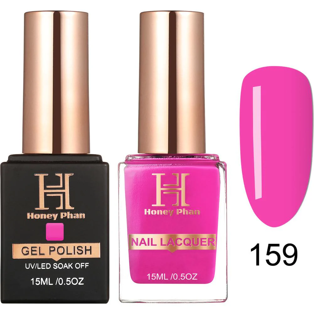 Honey's Nail Secret Duo - UV/LED Soak Off Gel Polish 0.5 oz. + Nail Lacquer 0.5 oz. - #HP 159