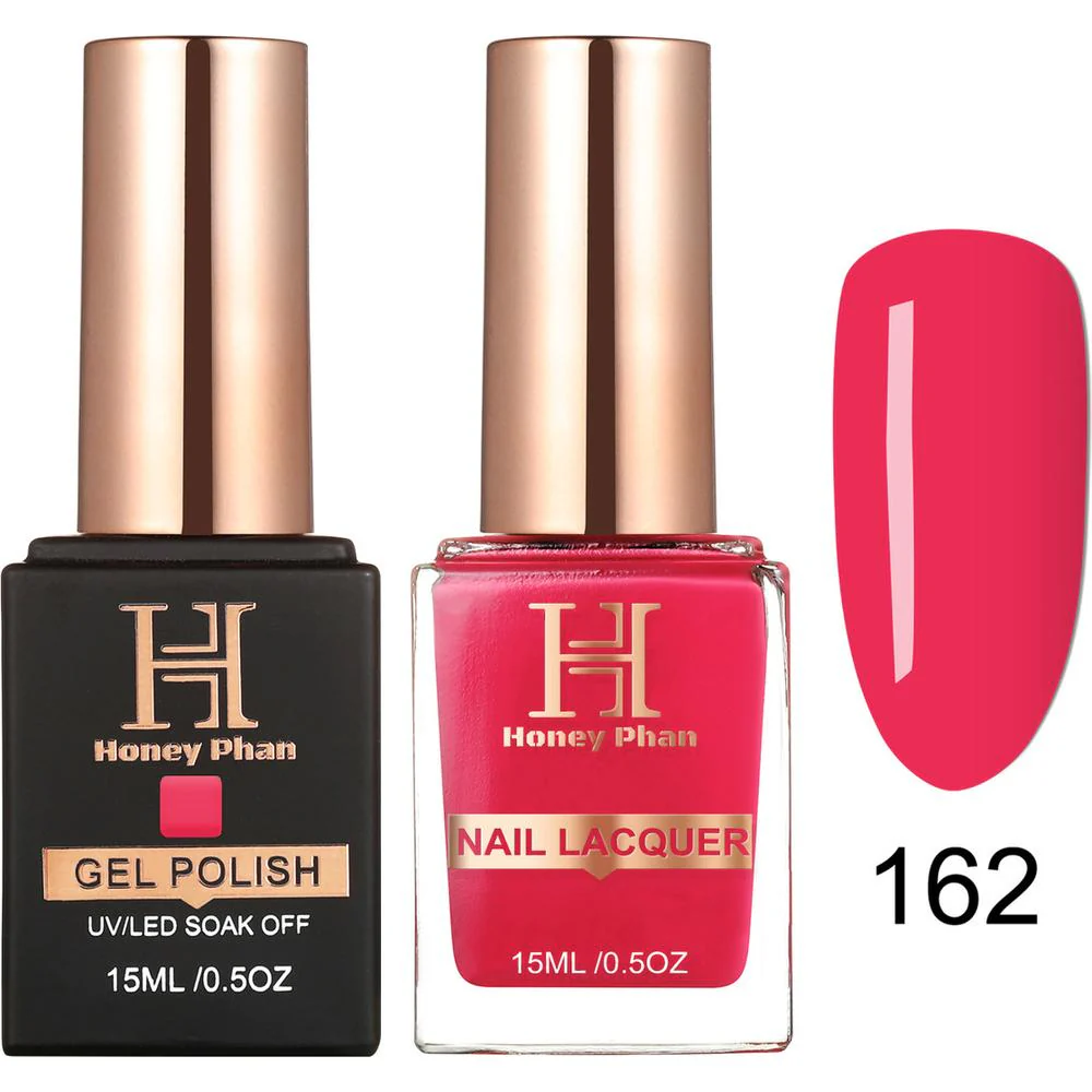 Honey's Nail Secret Duo - UV/LED Soak Off Gel Polish 0.5 oz. + Nail Lacquer 0.5 oz. - #HP 162