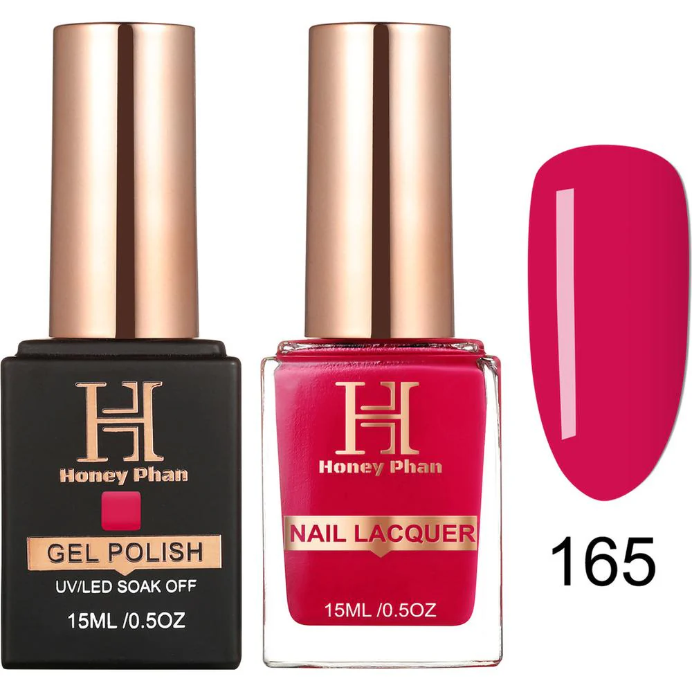 Honey's Nail Secret Duo - UV/LED Soak Off Gel Polish 0.5 oz. + Nail Lacquer 0.5 oz. - #HP 165