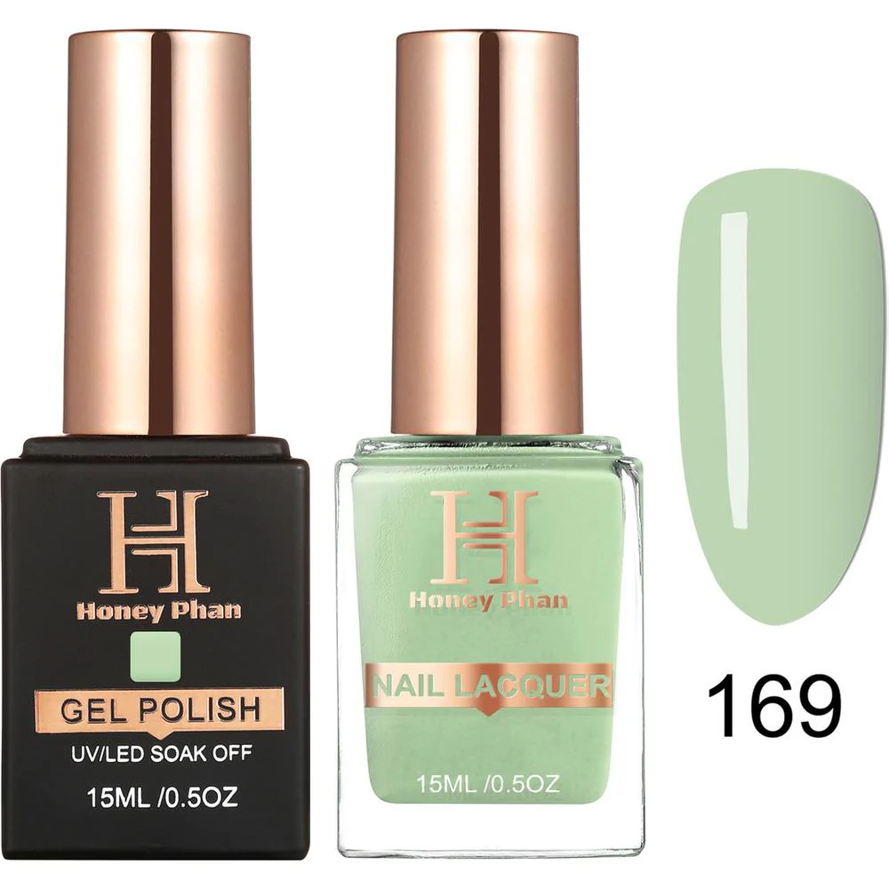 Honey's Nail Secret Duo - UV/LED Soak Off Gel Polish 0.5 oz. + Nail Lacquer 0.5 oz. - #HP 169