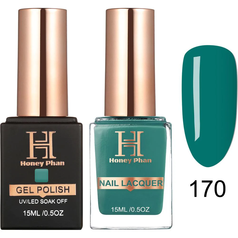 Honey's Nail Secret Duo - UV/LED Soak Off Gel Polish 0.5 oz. + Nail Lacquer 0.5 oz. - #HP 170