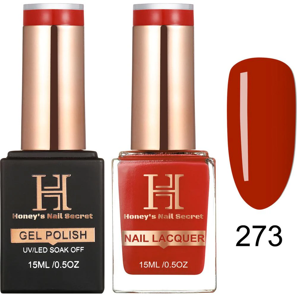 Honey's Nail Secret Duo - UV/LED Soak Off Gel Polish 0.5 oz. + Nail Lacquer 0.5 oz. - #HP 273