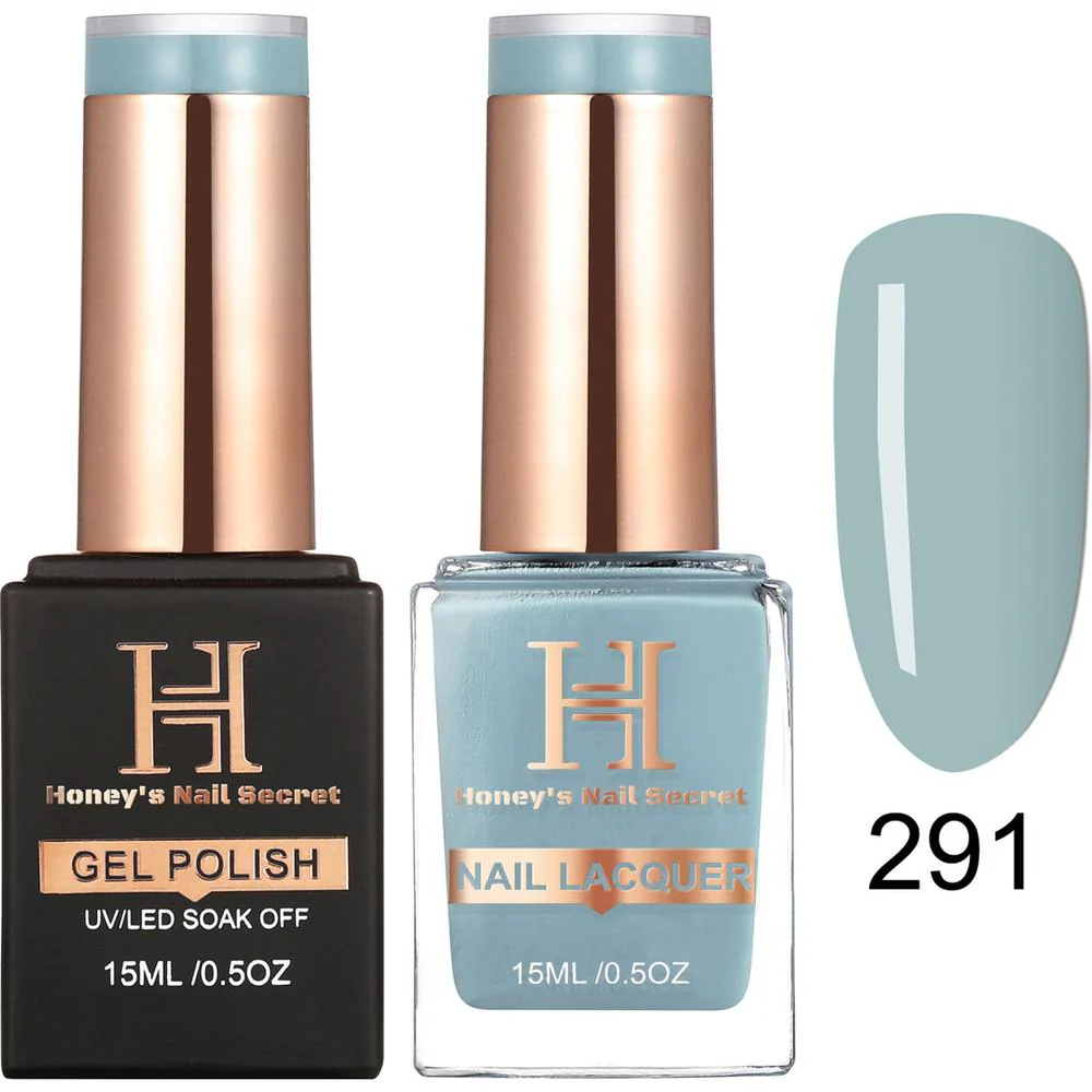 Honey's Nail Secret Duo - UV/LED Soak Off Gel Polish 0.5 oz. + Nail Lacquer 0.5 oz. - #HP 291