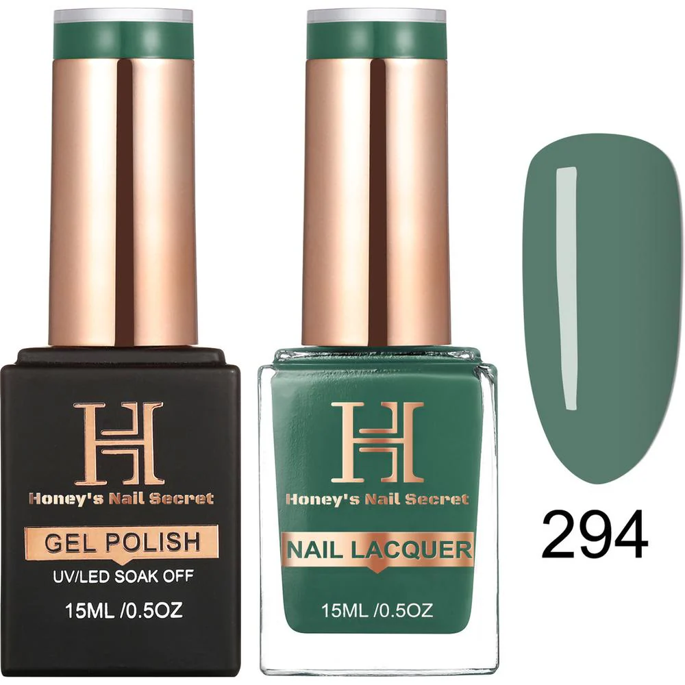 Honey's Nail Secret Duo - UV/LED Soak Off Gel Polish 0.5 oz. + Nail Lacquer 0.5 oz. - #HP 294