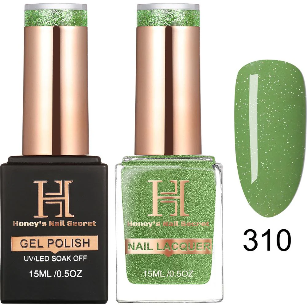 Honey's Nail Secret Duo - UV/LED Soak Off Gel Polish 0.5 oz. + Nail Lacquer 0.5 oz. - #HP 310