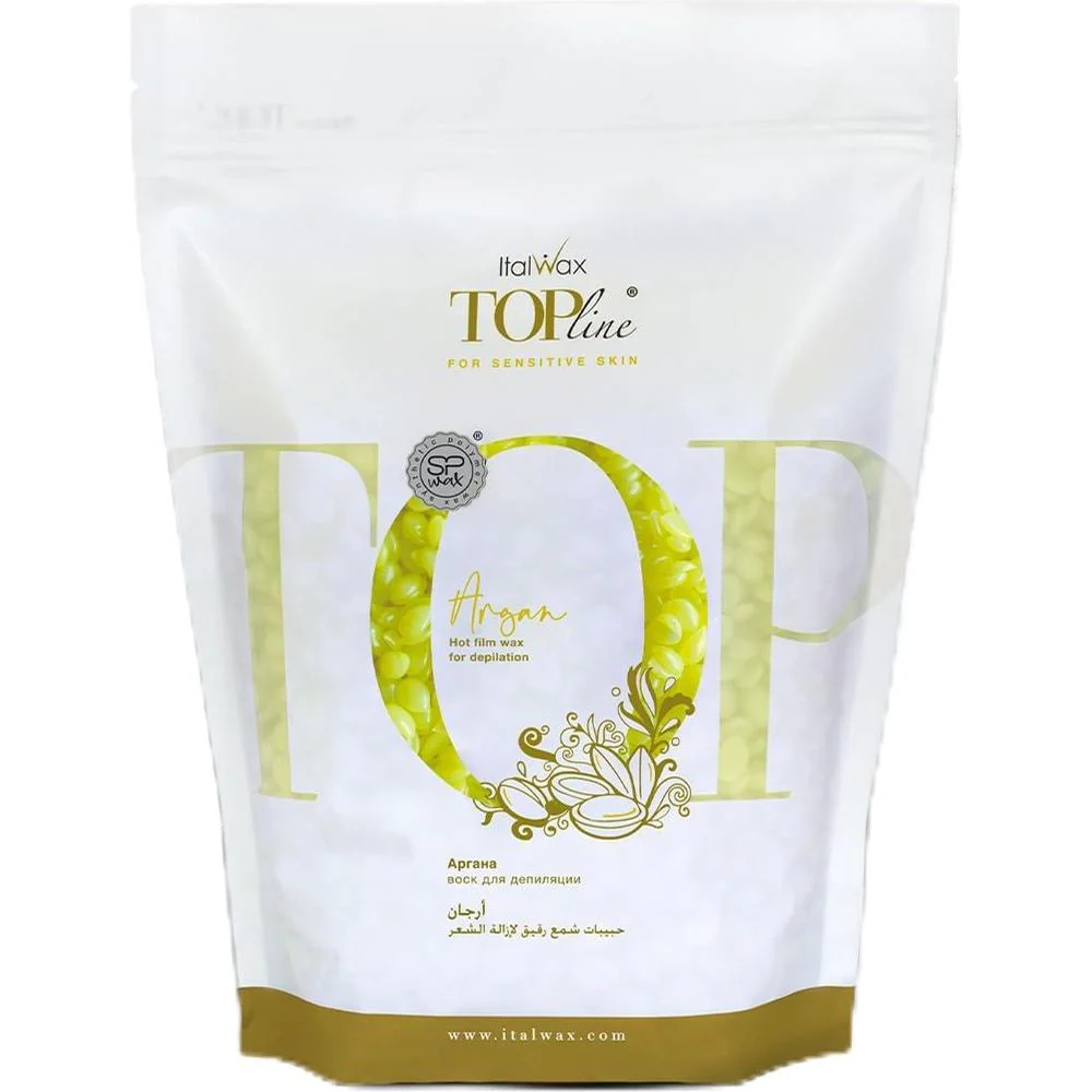 ItalWax Top Formula Synthetic Film Wax - Argan - Hard Stripless Wax Beads from Italy / 1.65 lb. Bag