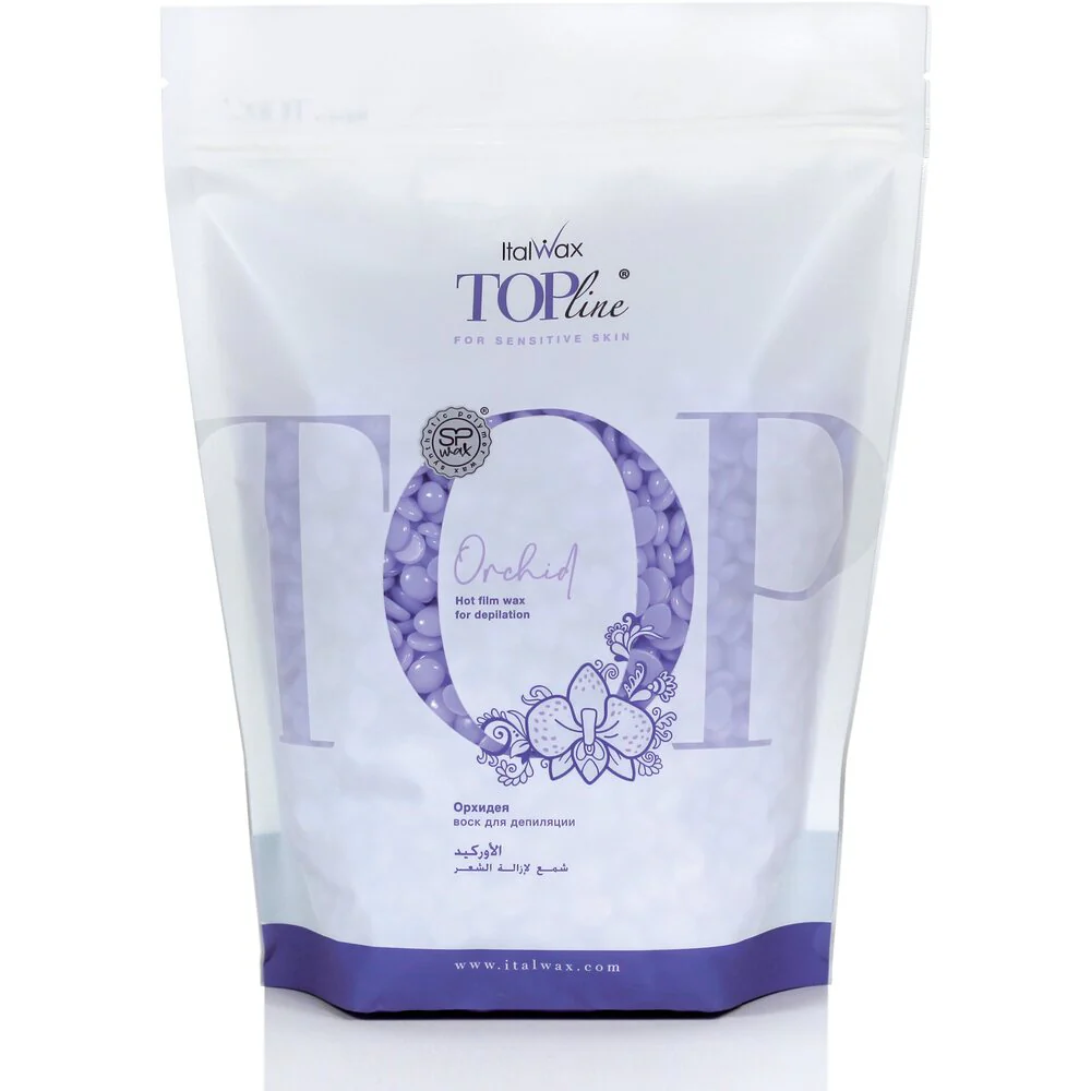 ItalWax Top Formula Synthetic Film Wax - Orchid - Hard Stripless Wax Beads from Italy / 1.65 lb. Bag
