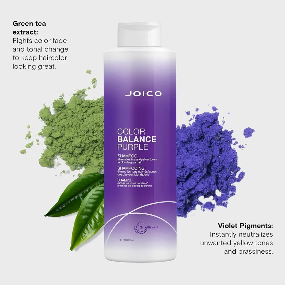 Color Balance Purple Shampoo / 33.8 fl. oz. - 1 Liter by Joico - Image 2