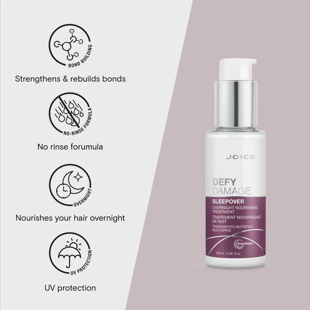 Defy Damage Sleepover Overnight Nourishing Treatment / 3.38 oz. by Joico - Image 3