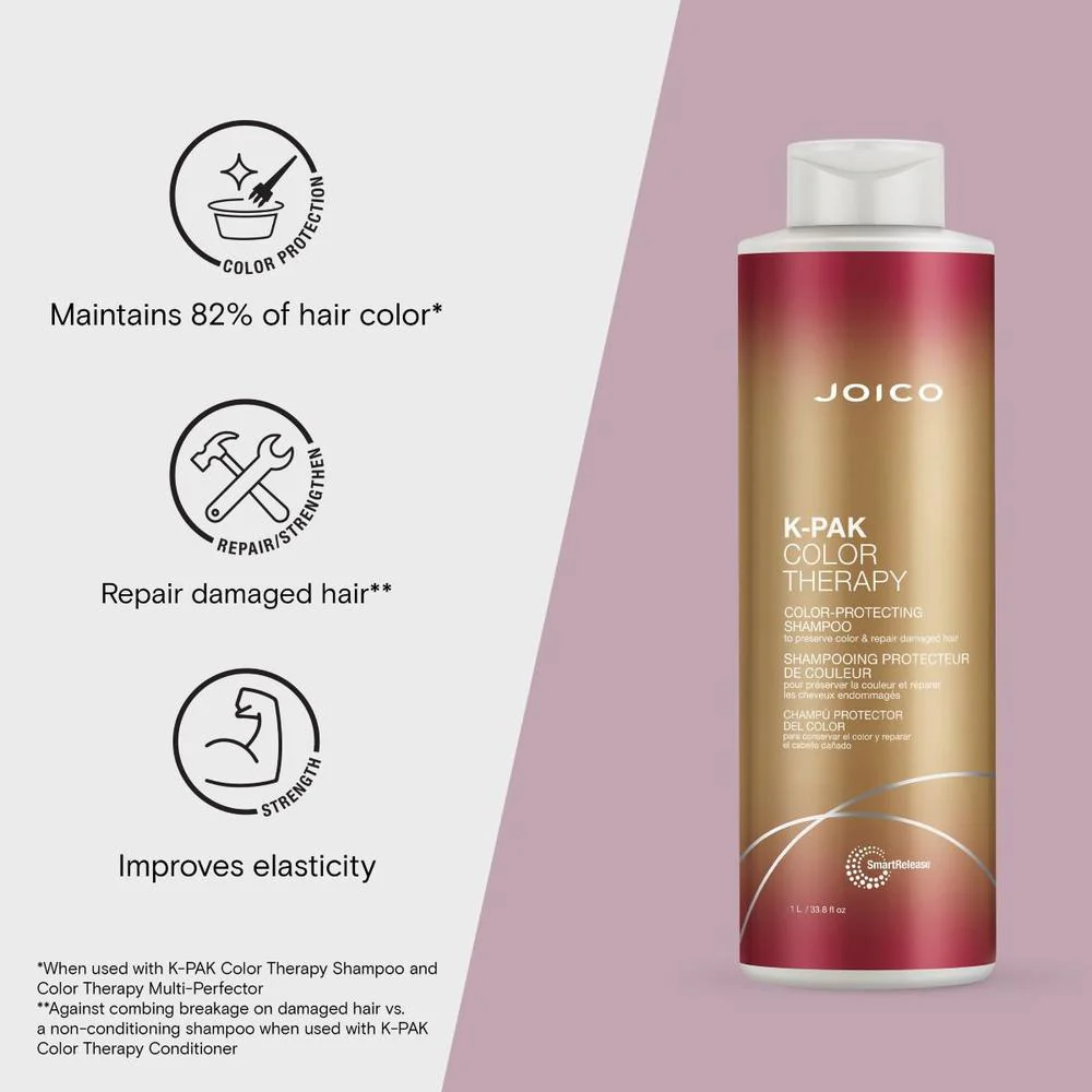 K-PAK Color Therapy Color-Protecting Shampoo / 33.8 fl. oz. - 1 Liter by Joico - Image 3