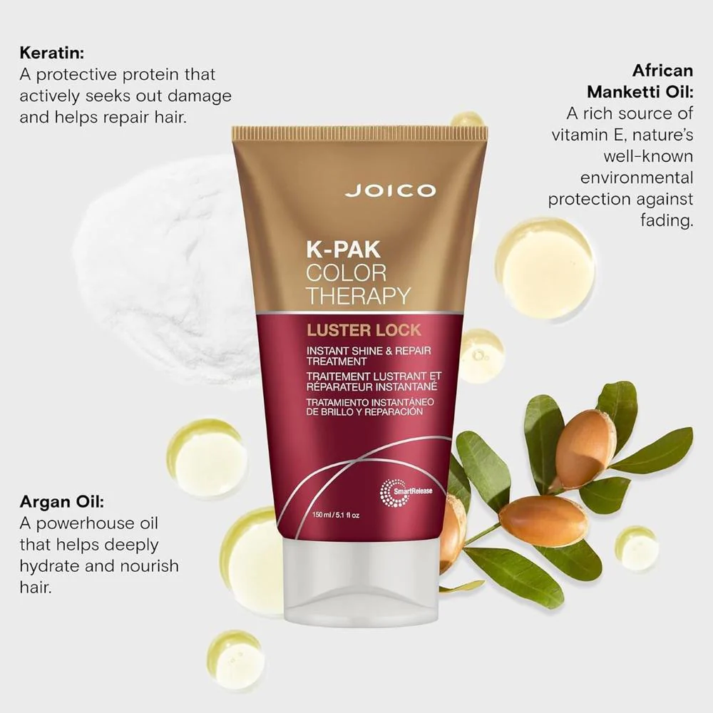 K-PAK Color Therapy Luster Lock Instant Shine & Repair Treatment / 5.1 oz. by Joico - Image 2