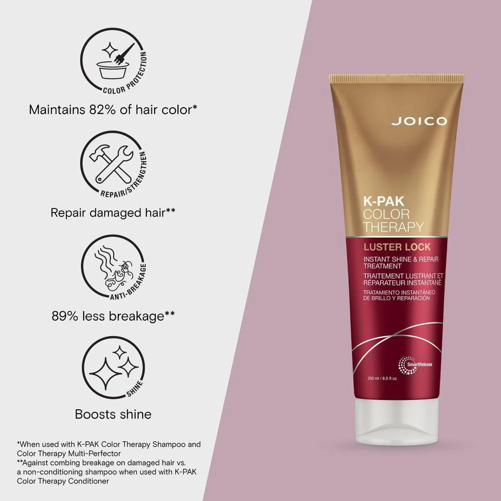 K-PAK Color Therapy Luster Lock Instant Shine & Repair Treatment / 8.5 oz. by Joico - Image 3