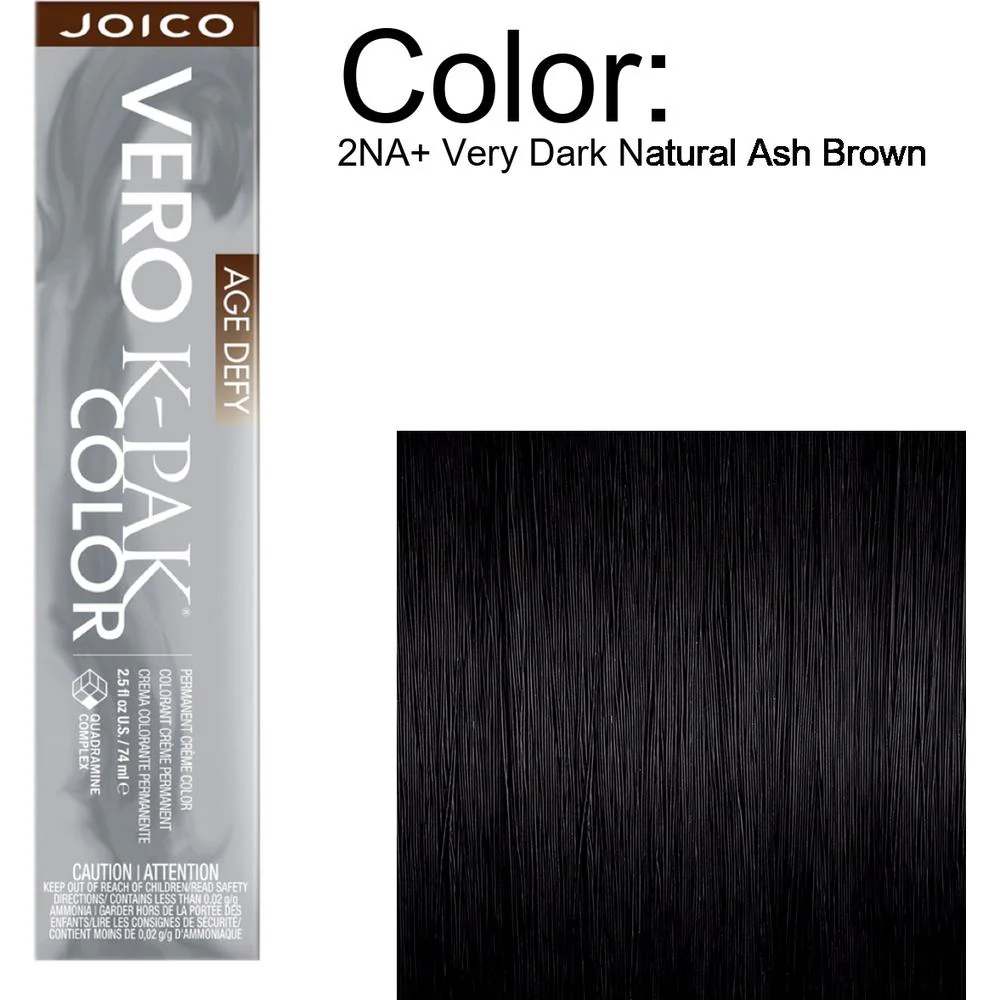 Joico Vero K-PAK Age Defy Permanent Creme Color - 2NA+ Very Dark Natural Ash Brown / 2.5 oz.