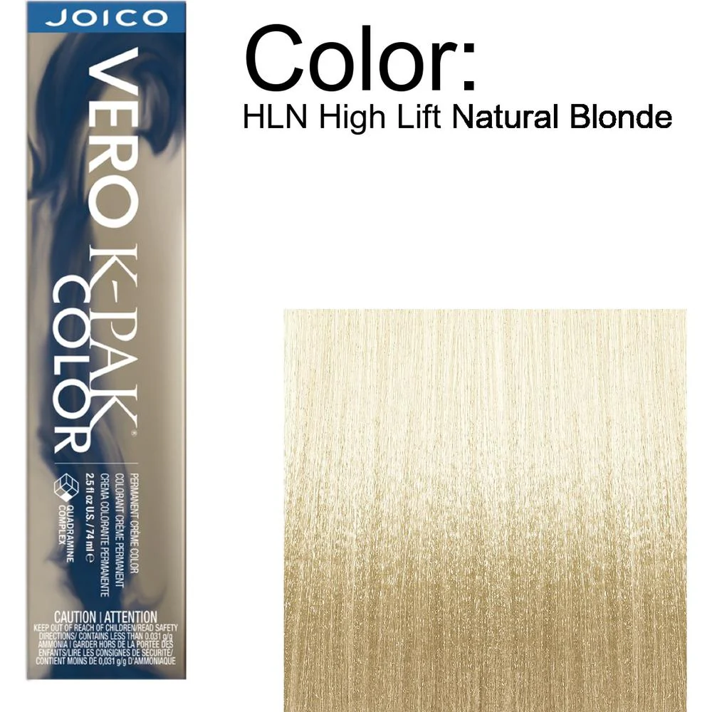 Joico Vero K-PAK Permanent Creme Color - HLN High Lift Natural Blonde / 2.5 oz.