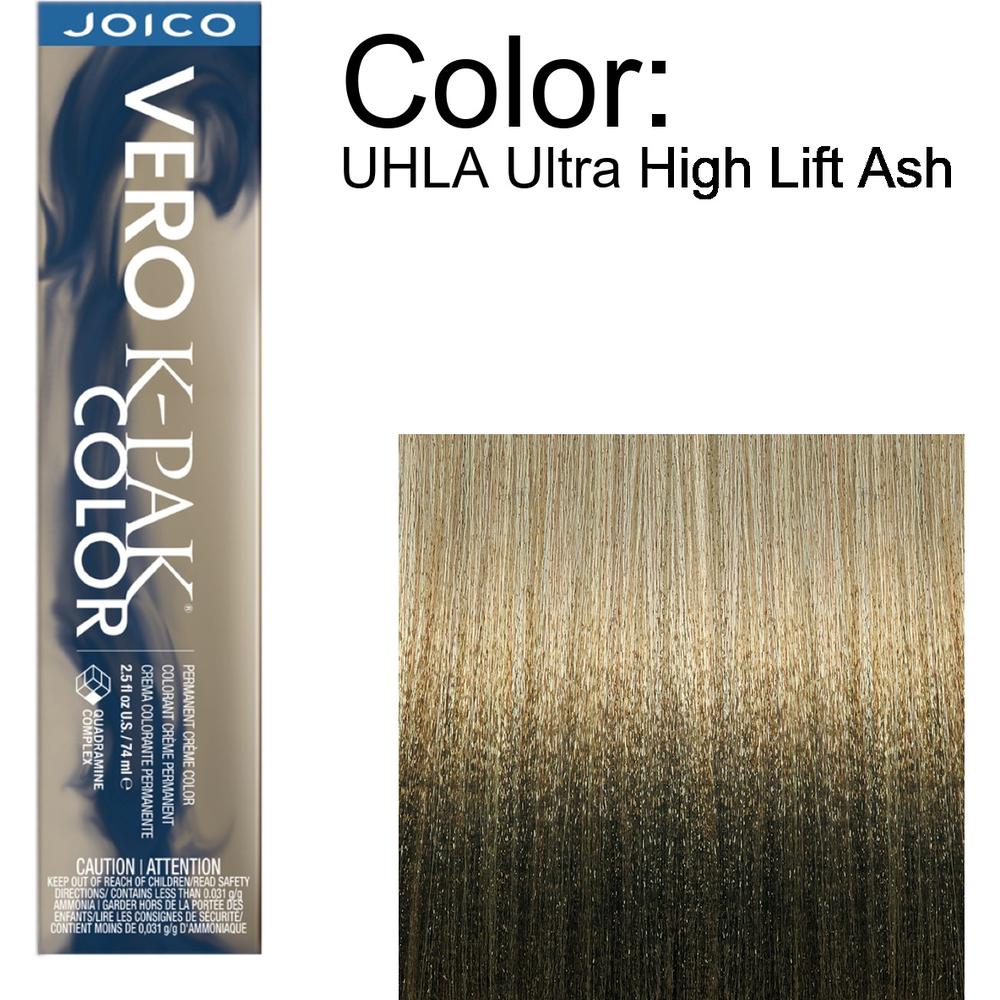 Joico Vero K-PAK Permanent Creme Color - UHLA Ultra High Lift Ash / 2.5 oz.