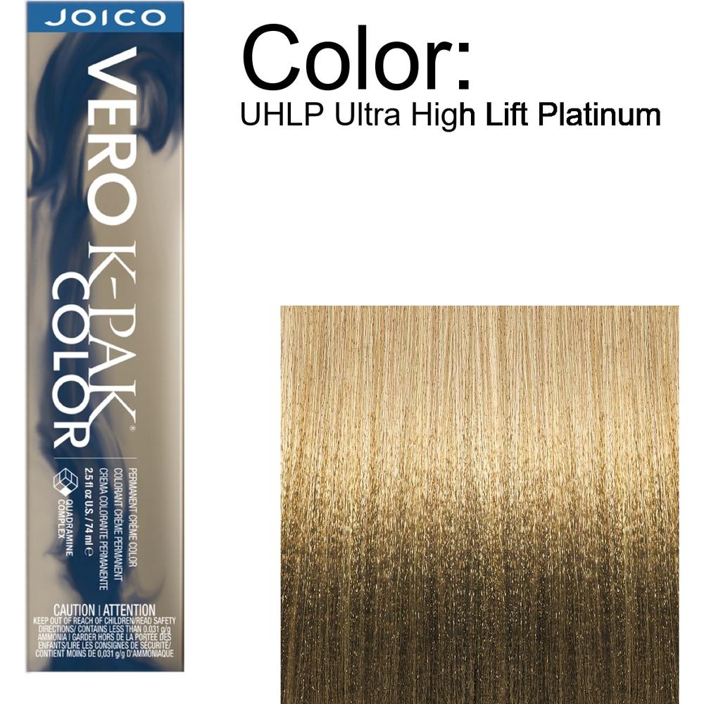 Joico Vero K-PAK Permanent Creme Color - UHLP Ultra High Lift Platinum / 2.5 oz.