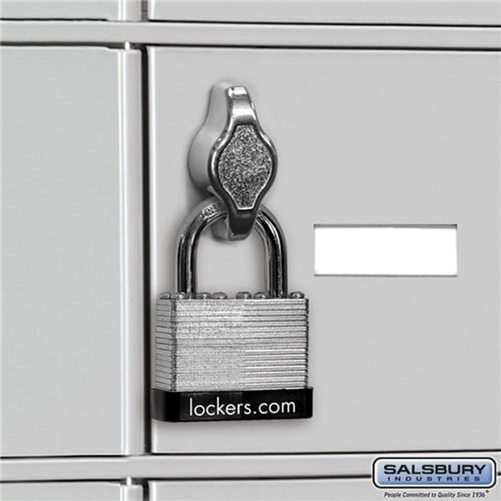 Key Padlock - with Built-in Hasp - for Cell Phone Locker Door by Salsbury