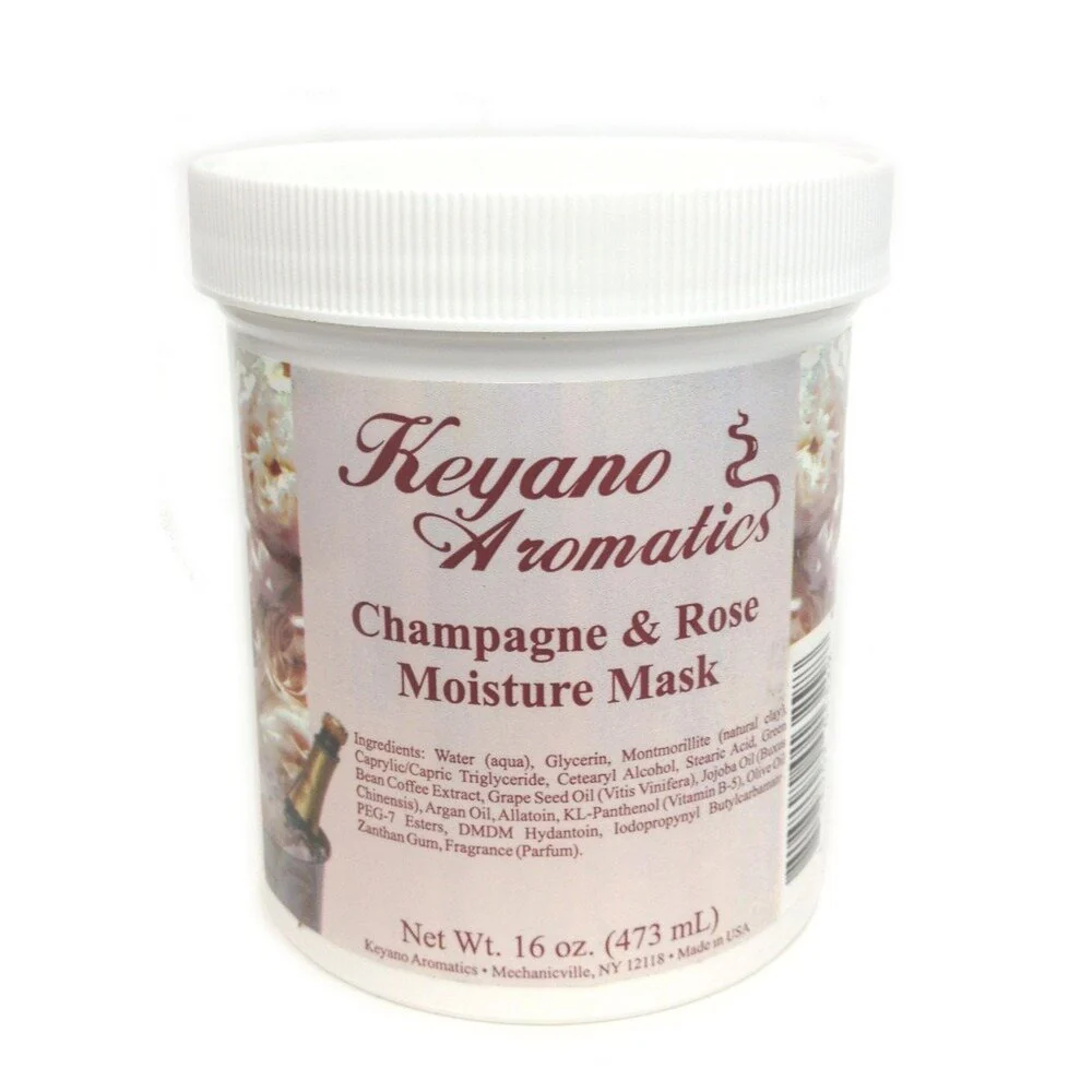 Keyano Aromatics Manicure & Pedicure - Champagne & Rose Moisture Mask / 16 oz.