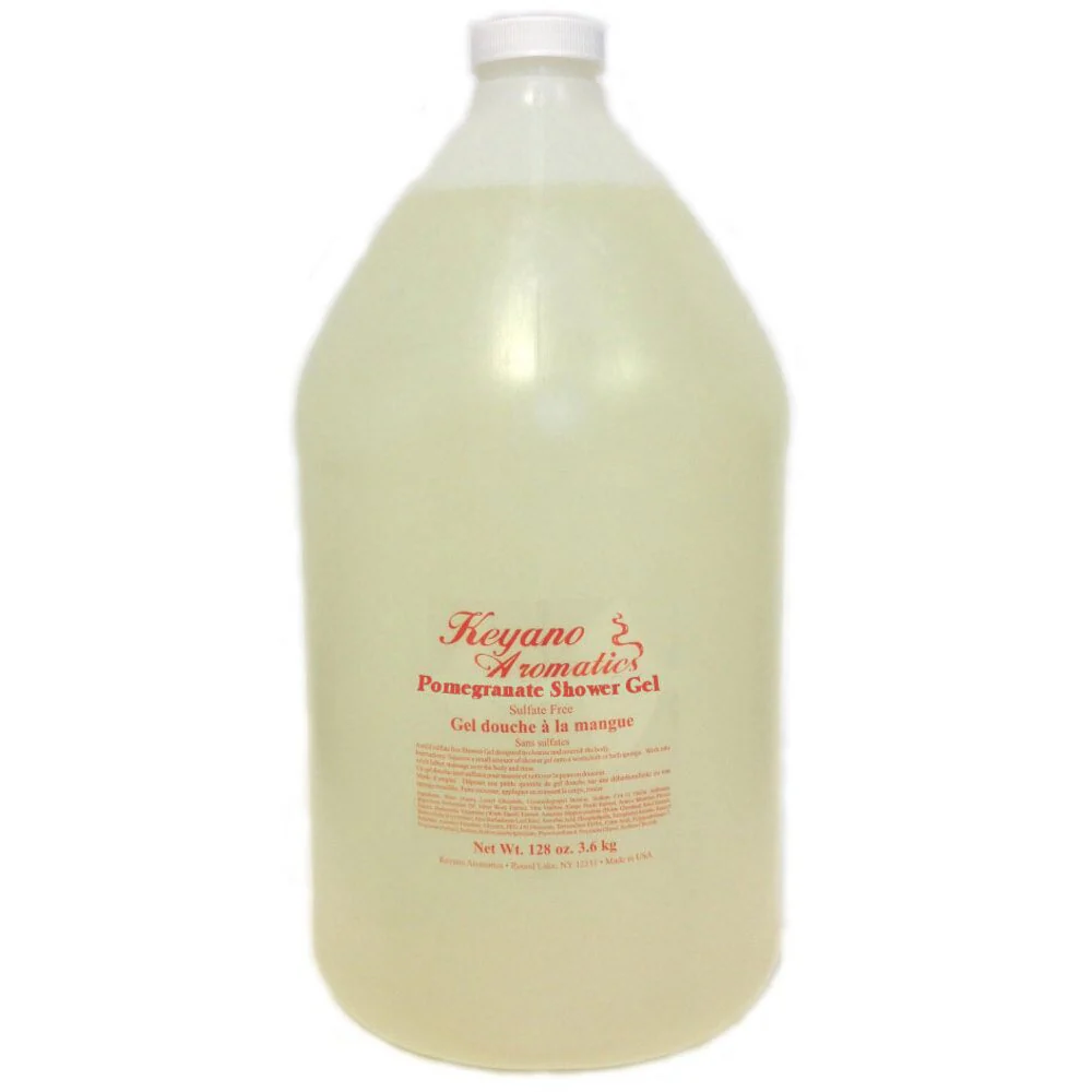 Keyano Aromatics Manicure & Pedicure - Pomegranate Bath & Shower Gel / 1 Gallon