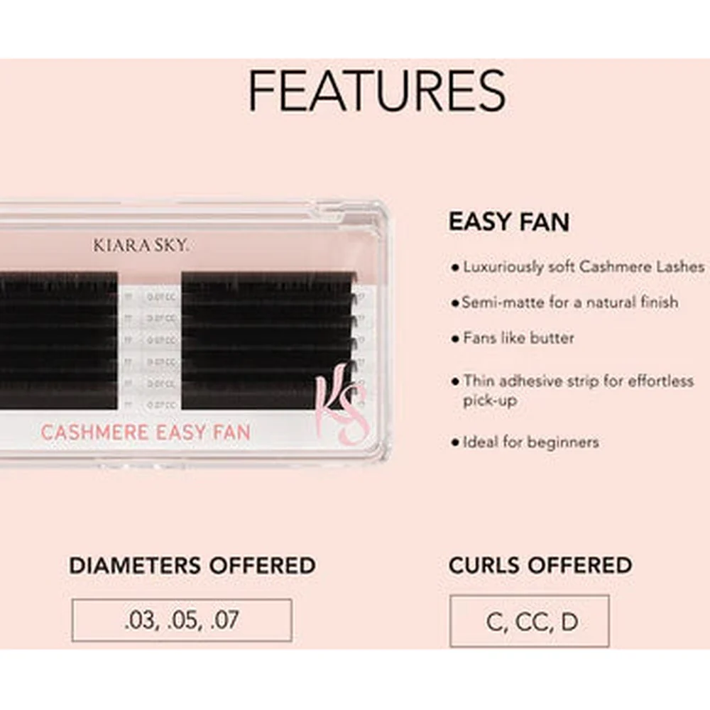 Kiara Sky Easy Fan Cashmere Lashes .03-C-8MM - Image 5