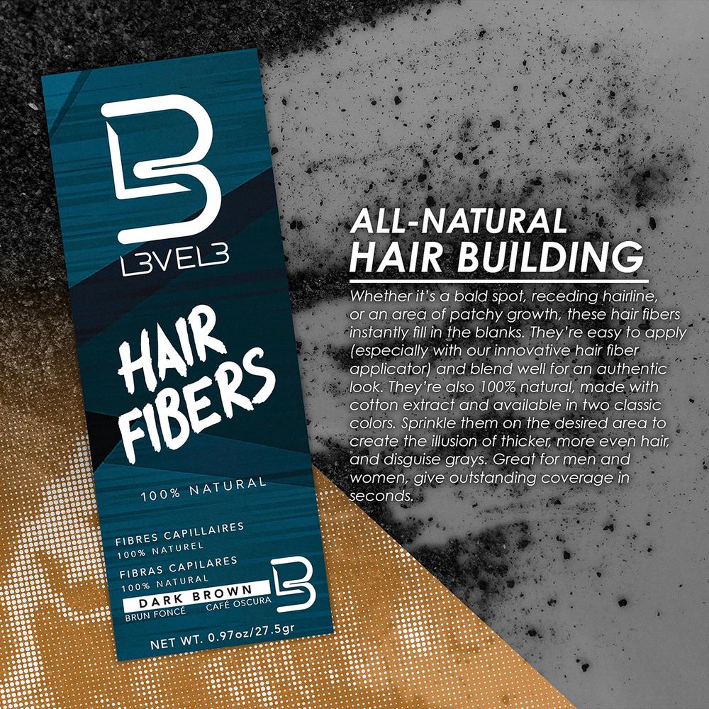 L3VEL3 Dark Brown Hair Fibers / .92 oz. - Image 3
