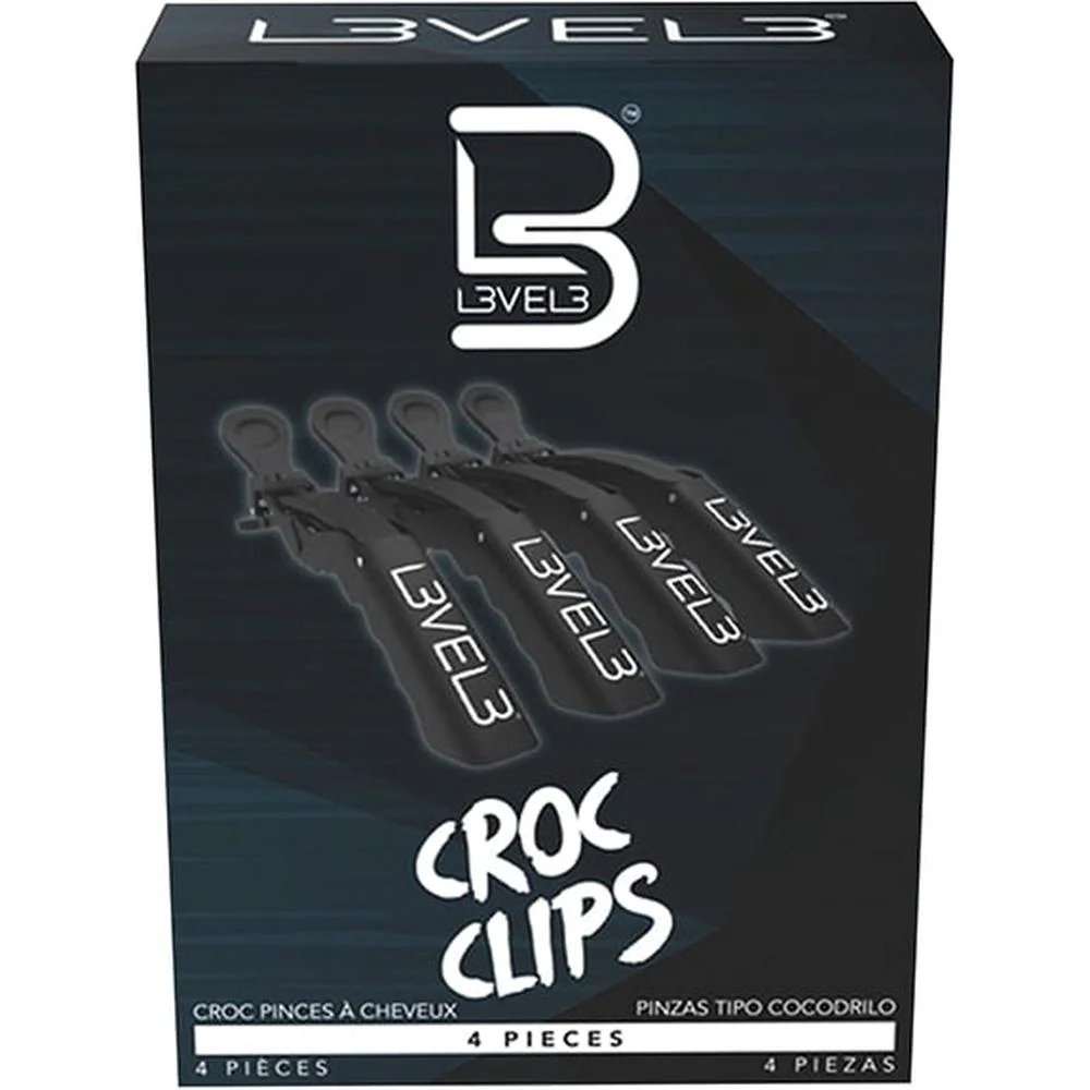 L3VEL3 Hair Croc Clips / 4 Pieces - Image 2