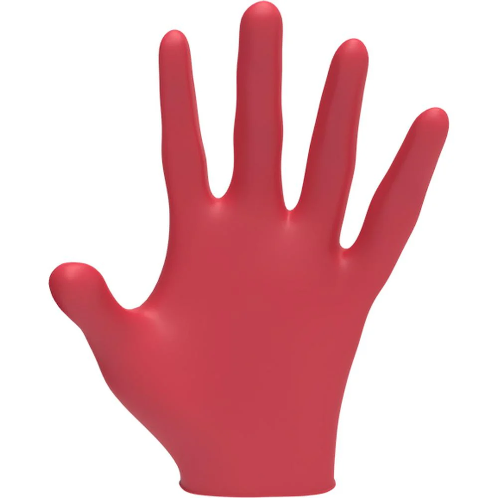 L3VEL3 Nitrile Red-ish Gloves - SMALL / 100 Pack - 3.5 mil Thickness - Image 2