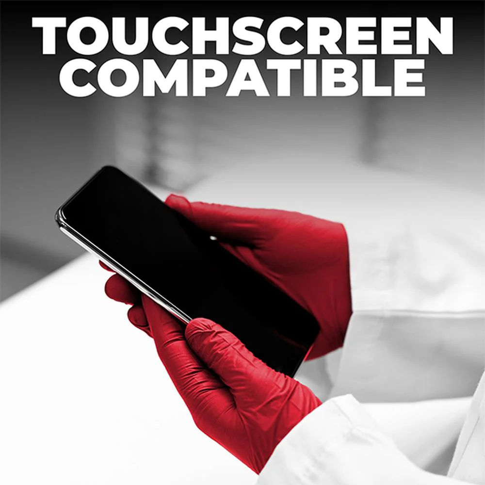L3VEL3 Nitrile Red-ish Gloves - SMALL / 100 Pack - 3.5 mil Thickness - Image 3