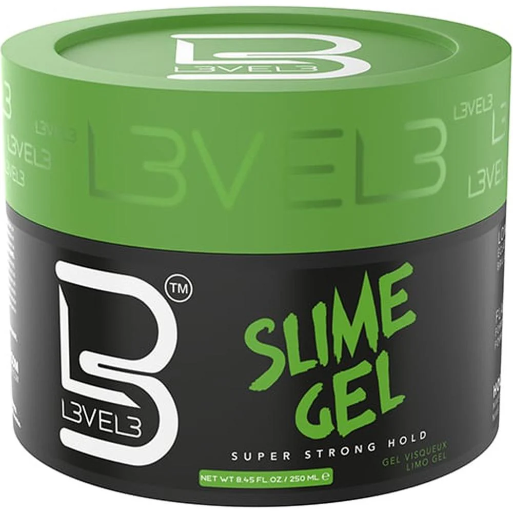 L3VEL3 Slime Hair Gel Super Strong / 8.45 oz. - 250 mL.