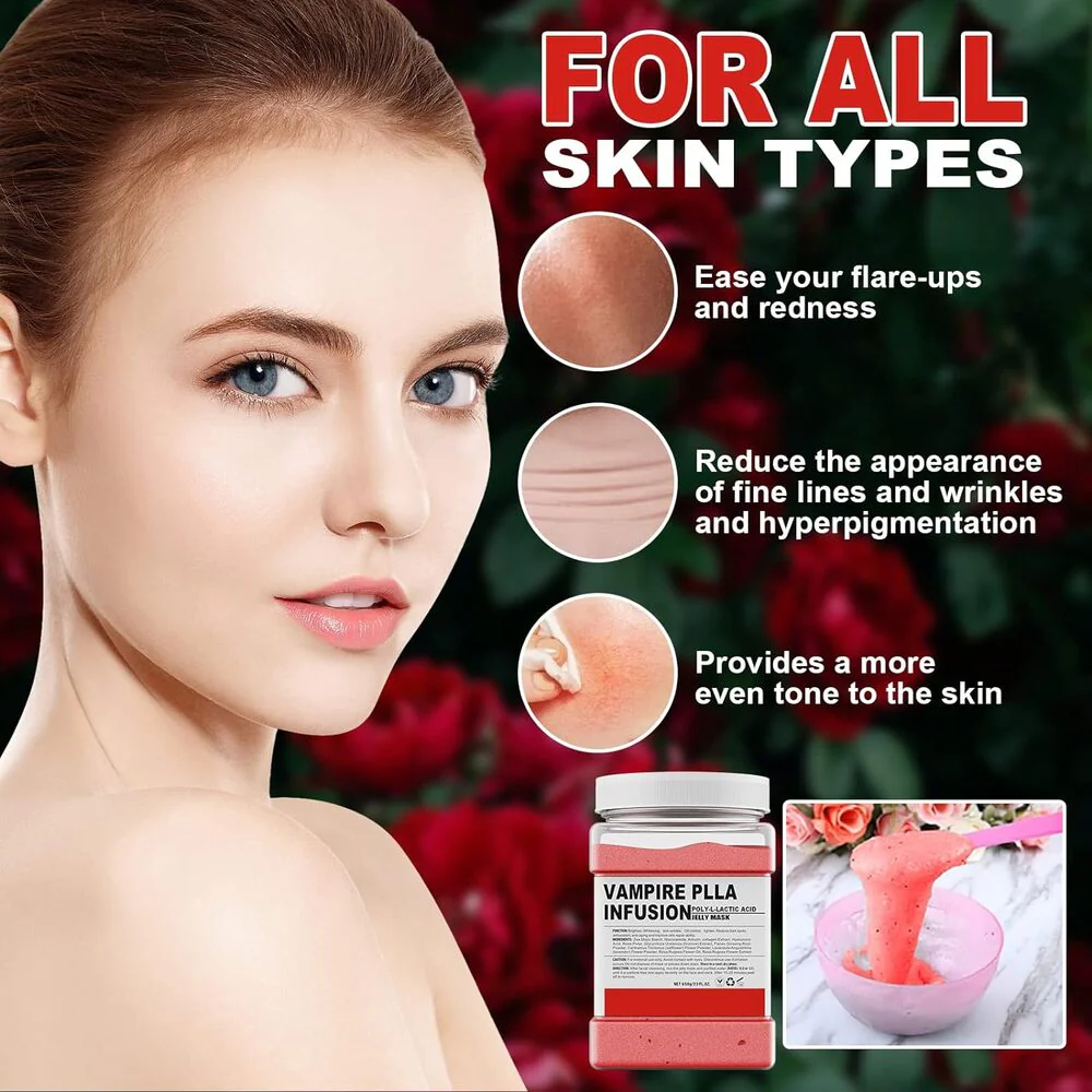 LactoBright Rejuvenating Vampire Lactic Acid Jelly Mask / 23 oz. - 650 grams by Jeluxe Masks - Image 2