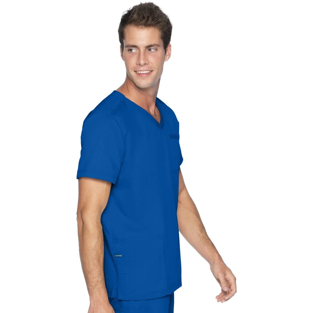 Landau Proflex Men's 4-Pocket V-Neck Top - GALAXY / Sizes S - 5XL - Image 4