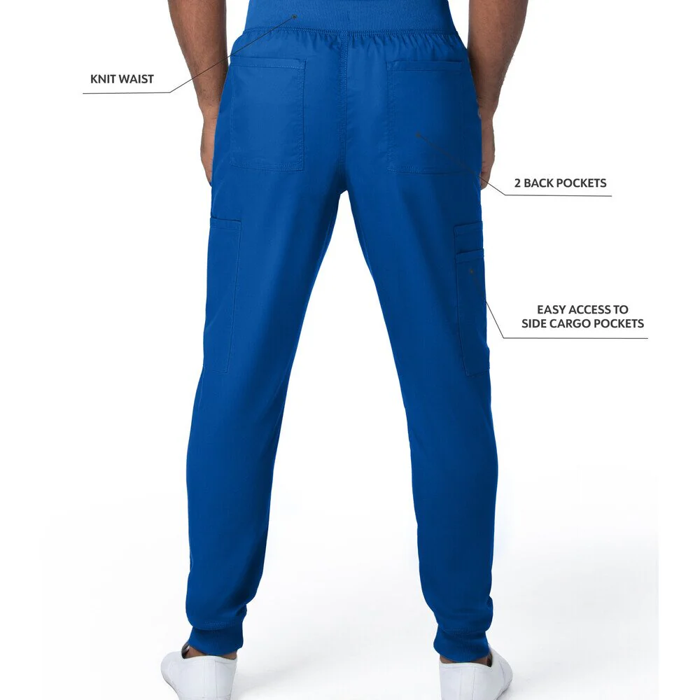 Landau Proflex Men's Banded-Bottom Jogger Pants with Elastic Waistband + 7 Pockets - GALAXY / Sizes S - 3XL - Image 3