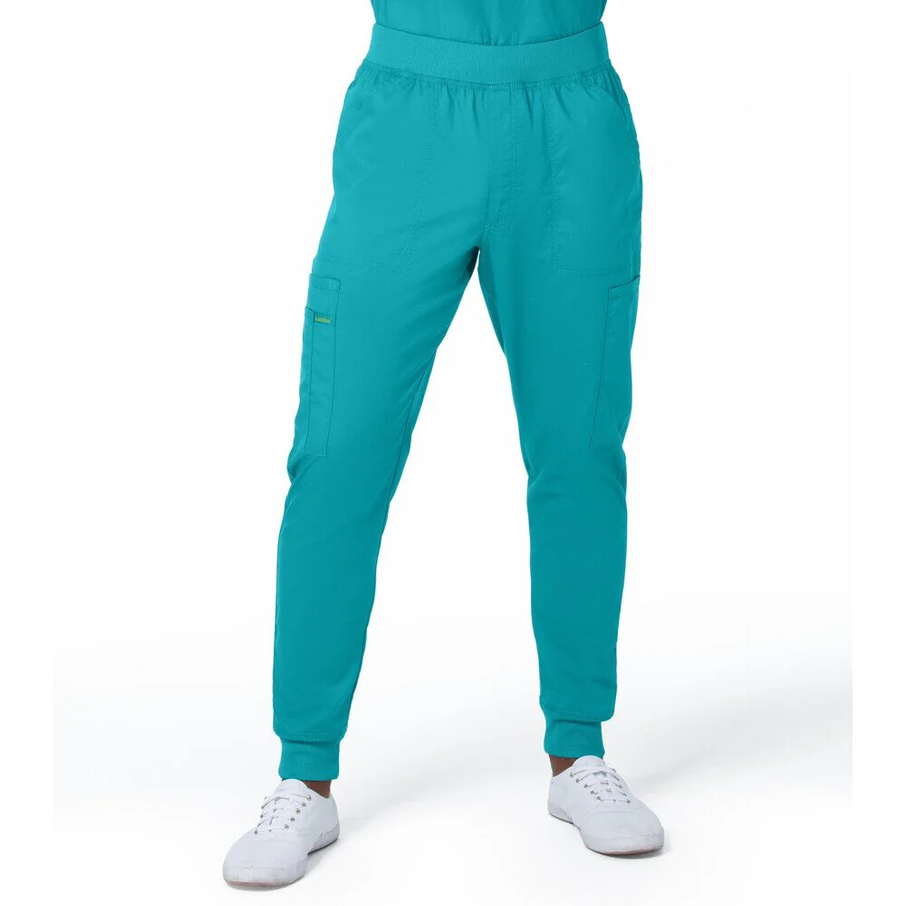 Landau Proflex Men's Banded-Bottom Jogger Pants with Elastic Waistband + 7 Pockets - TEAL / Sizes S - 3XL